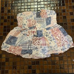 American eagle strapless flowy top